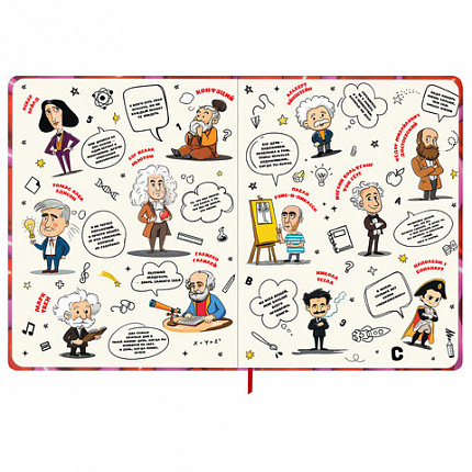 Дневник 1-11 класс 48 л., твердый, BRAUBERG, матовая ламинация, резинка, закладка-ляссе, с подсказом, "Сердечки", 107241