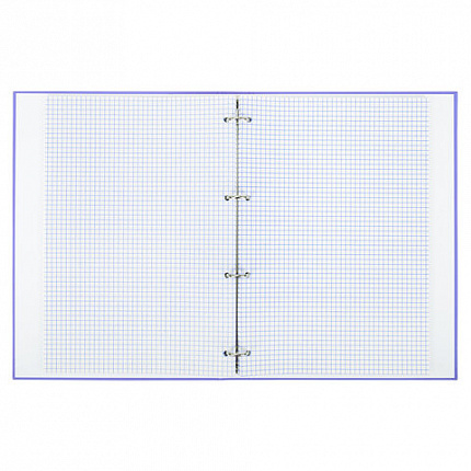Тетрадь на кольцах БОЛЬШАЯ А4, 215х305 мм, 100 л., твердый картон, клетка, BRAUBERG, "Monocolor", 405409