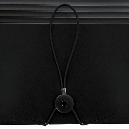 Папка-органайзер для бумаг и документов на резинке, 25 отделений, BRAUBERG DOCS, А4, черная, 271151