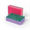 Губки для посуды 9,6х6,4х2,7 см, КОМПЛЕКТ 10 шт., MAXI, поролон с абразивным слоем, ОФИСМАГ К0012, 601553