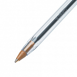 Ручки шариковые BIC "Cristal Original", НАБОР 4 шт., СИНИЕ, узел 1 мм, линия 0,32 мм, пакет, 8308601