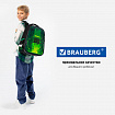 Ранец BRAUBERG PREMIUM, 2 отделения, с брелоком, "Кибер-паук", ЛАМПОЧКИ, 38х29х16 см, 273101