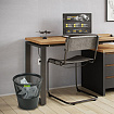 Корзина для бумаг STAFF "Basic" ЭКОНОМ, сетчатая, 9 л, черная, 238254