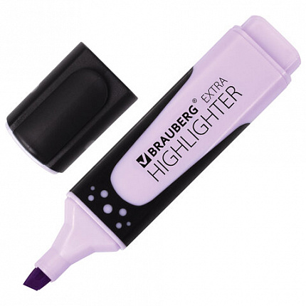 Набор текстовыделителей BRAUBERG 6 шт., АССОРТИ, "EXTRA PASTEL", прорезиненный корпус, линия 1-5 мм, 151757