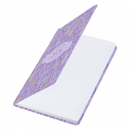 Ежедневник датированный 2026 с резинкой 145х203 мм, А5, BRAUBERG твердый, фольга, "Лаванда", 117344