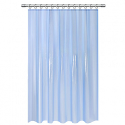 Шторка для ванной EVA, 180х200 см, кольца в комплекте, СИНИЕ ЛИНИИ, PRIMILA (ПРИМИЛА), 700106