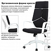 Кресло офисное BRABIX PREMIUM "Prime EX-515", пластик белый, ткань, черное, 531812