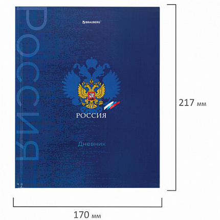 Дневник 5-11 класс 48 л., твердый, BRAUBERG, глянцевая ламинация, с подсказом, "Символика", 106878