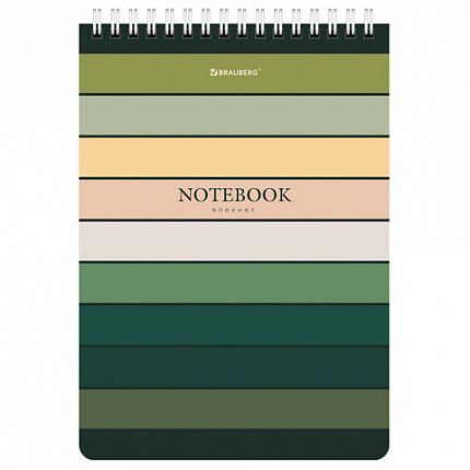 Блокнот А5 (146х206 мм), 60 л., гребень, картон, клетка, BRAUBERG, "Classic", 114359