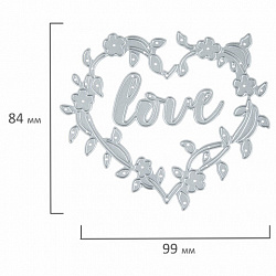 Ножи "Love в рамке" для Машинки для вырубки и тиснения ОС-5, 99х84,4 мм, ОСТРОВ СОКРОВИЩ, 663812, 861-115-015