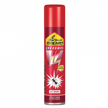 Средство инсектицидное от муравьев ДИХЛОФОС 190 мл, ВАРАН, без запаха, СИБИАР, 5-03.01.003.12