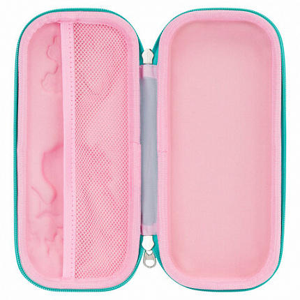 Пенал ЮНЛАНДИЯ, 1 отделение, карман, полиэстер/EVA, 22х10х5 см, "Pretty bunny", 273189