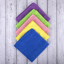 Салфетки из МИКРОФИБРЫ 30х30 см MULTI COLOUR, big pack, КОМПЛЕКТ 10 шт., 180 г/м2, LAIMA HOME, 607794
