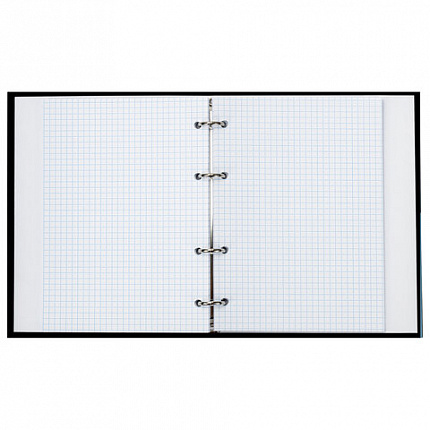 Тетрадь на кольцах А5 (165х215 мм), 160 листов, твердый картон, клетка, BRAUBERG, Idea, 404091