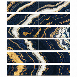 Закладки для книг МАГНИТНЫЕ, "АССОРТИ 5 ДИЗАЙНОВ ABSTRACTION", 6 штук, 60x20 мм, FUNSTER (ФАНСТЕР), 116653