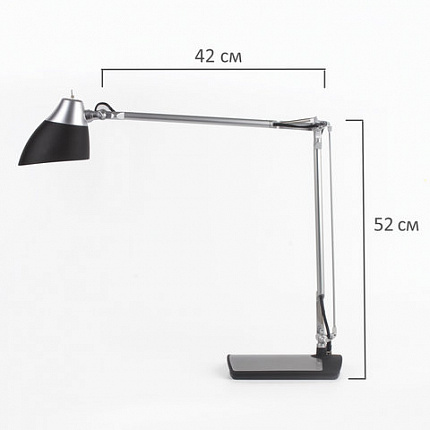 Настольная лампа / светильник SONNEN PH-104, на подставке, LED, 8 Вт, металлический корпус, черный, 236690