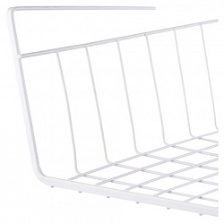 Корзина подвесная (органайзер) металлическая, для шкафов и полок, 40х24х13,5 см, LAIMA HOME 607999