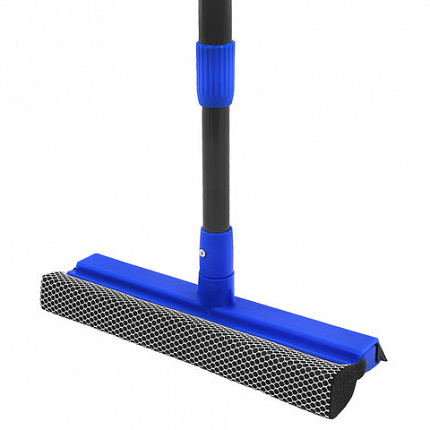 Окномойка с телескопическим черенком из металлопластика 70-120 см и рабочей частью 25 см, ЛЮБАША, 700050