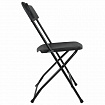 Стул складной BRABIX "Golf CF-002", черный каркас, пластик черный, 531563