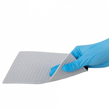 Салфетки губчатые для уборки кухни 15х18 см, ЦЕЛЛЮЛОЗНЫЕ, КОМПЛЕКТ 10 шт., 5 серых / 5 голубых, LAIMA, 700268