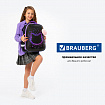 Ранец BRAUBERG SHINY, 2 отделения, с брелком, "Милая мордочка", 38х28х14 см, 273142