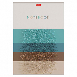 Тетрадь А4 96л. HATBER скоба, клетка, матовая ламинация, Арт-линии (микс в спайке), 083546, 96Т4лВ1