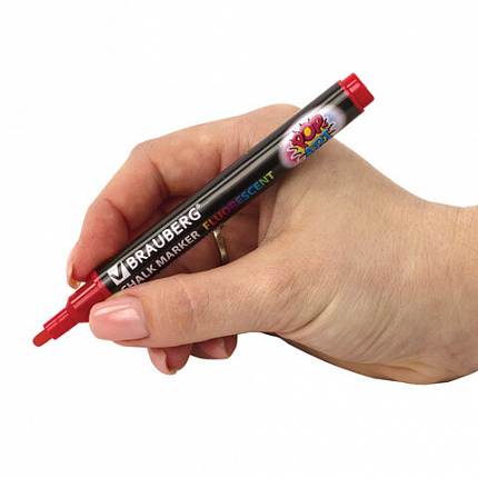 Маркеры меловые "POP-ART", НАБОР 6 ЦВЕТОВ, 3,5 мм, стираемые, для гладких поверхностей, BRAUBERG, 151526