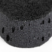 Губки для посуды 9,5х6,5х3,5 см, КОМПЛЕКТ 6 шт., OVAL BLACK, КРУПНОПОРИСТЫЙ поролон с абразивным слоем, LAIMA, 608649