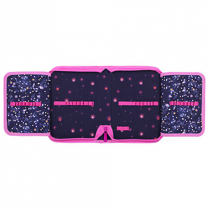 Пенал BRAUBERG, 1 отделение, 2 откидные планки, полиэстер, 21х14 см, "Tiny beauty", 273527