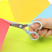 Ножницы BRAUBERG KIDS 130 мм, ручки мятные, закругленные лезвия с линейкой, 274062