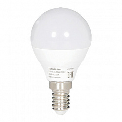 Лампа светодиодная SONNEN EXTRA, 10 (85) Вт, E14, шар, теплый белый, 30000 ч, LED G45-10W-2700-Е14, 457909