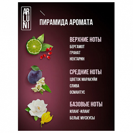 Освежитель воздуха аэрозольный 300мл ARLUNI "Гранат и нектарин",устранение неприятных