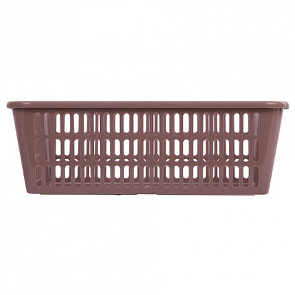 Корзинка 4 литра универсальная, 9,5х30х19,5 см, для хранения, пластик, ассорти, 332, 433320065