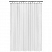 Шторка для ванной ПОЛИЭСТЕР, 180х200 см, кольца в комплекте, БЕЛЫЙ БРИЛЛИАНТ, PRIMILA (ПРИМИЛА), 700093