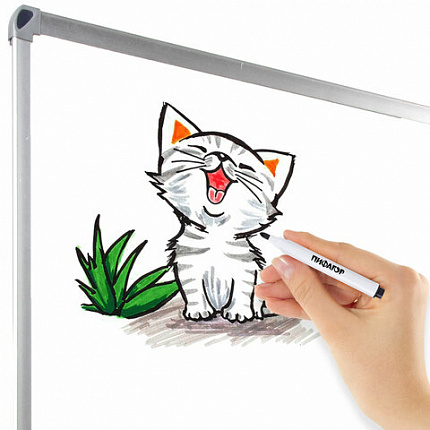 Маркеры стираемые 2 мм для белой доски и планера со стирателем НАБОР 8 ЦВЕТОВ, ПИФАГОР, 152566