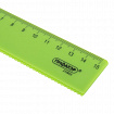 Линейка пластиковая 15 см, ПИФАГОР, неоновая, ассорти, с волнистым краем, 210825