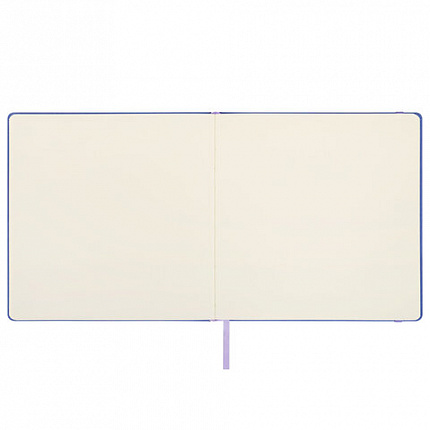 Скетчбук, слоновая кость 140 г/м2 200х200 мм, 80 л., КОЖЗАМ, резинка, BRAUBERG ART CLASSIC, пастель сиреневый, 116881