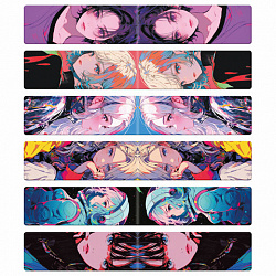 Закладки для книг МАГНИТНЫЕ, "5 ДИЗАЙНОВ МИКС", 6 штук, 60x20 мм, FUNSTER (ФАНСТЕР), 116652