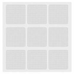 Клеевые квадраты двусторонние, 22х22 мм, акриловая основа, 36 шт., BRAUBERG, 608777