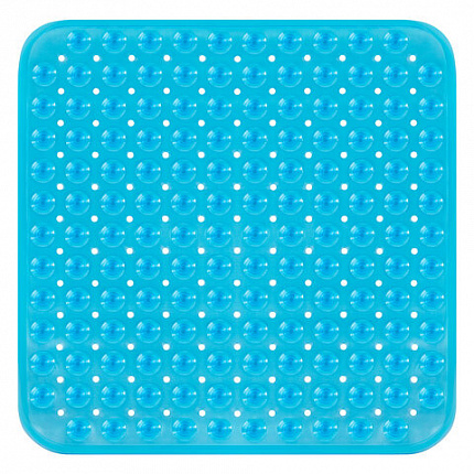 Коврик для ванны/душевой противоскользящий 54х54 см, "Полусферы", прозрачный, ПВХ, PRIMILA (ПРИМИЛА), 700369