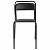 Стул для посетителей СМ 7/7-02, черный каркас, кожзаменитель черный, К-01, СМ 7/7-02 К-01