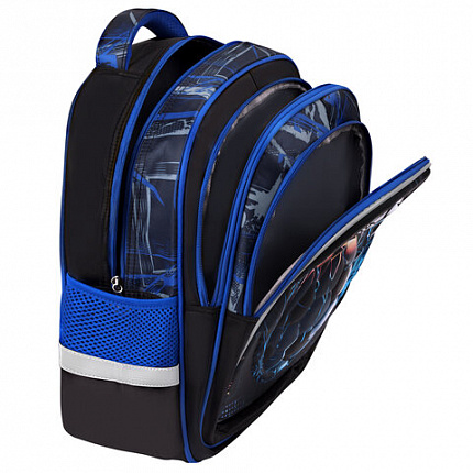 Рюкзак BRAUBERG KIDS FLOSSY, 2 отделения, 3 кармана, "Soccer Club", 3D-панель, 40х28х18 см, 273181