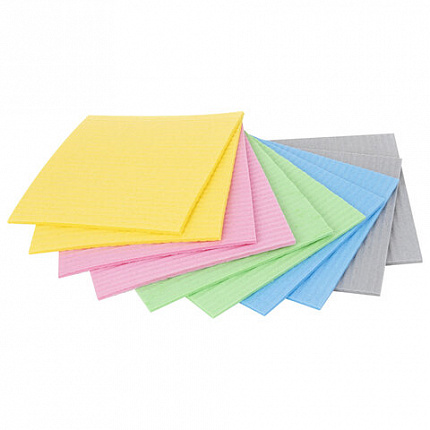 Салфетки губчатые для уборки кухни 15х15 см, ЦЕЛЛЮЛОЗНЫЕ, КОМПЛЕКТ 10 шт., цветные, LAIMA, 700264