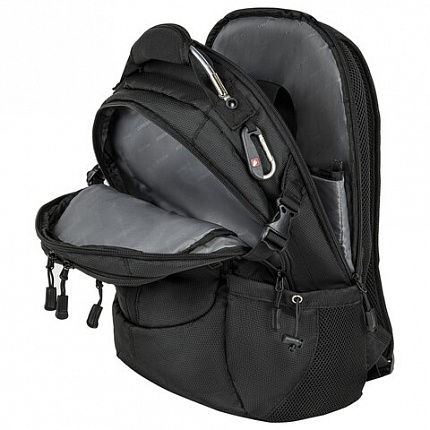 Рюкзак GERMANIUM "S-02" универсальный, с отделением для ноутбука, усиленная ручка, черный, 47х31х16 см, 226948