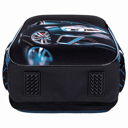 Ранец BRAUBERG FIT, 2 отделения, "Super car", 38х27х14 см, 272024