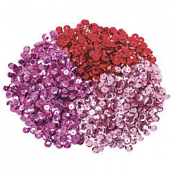 Пайетки для творчества "Классика", оттенки красного, 6 мм, 30 грамм, ОСТРОВ СОКРОВИЩ, 661274 Пайетки для творчества "Классика", оттенки красного, 6 мм, 30 грамм, ОСТРОВ СОКРОВИЩ, 661274