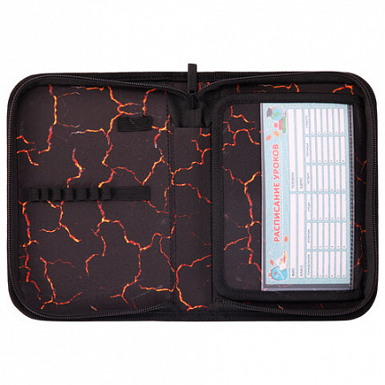 Пенал BRAUBERG с наполнением, 1 отделение, 1 откидная планка, 24 предмета, 21х14 см, "Risky ride", 274618