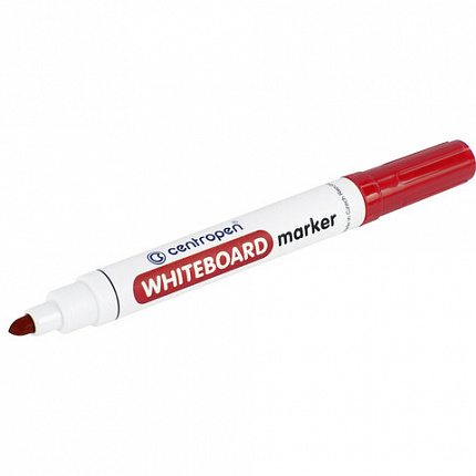 Маркер стираемый для белой доски КРАСНЫЙ, CENTROPEN "Dry-Wipe", 2,5 мм, 8559, 5 8559 0104