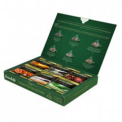 Чай GREENFIELD "Pyramid Tea Collection" ассорти 6 вкусов, НАБОР 30 пирамидок, 1768-10