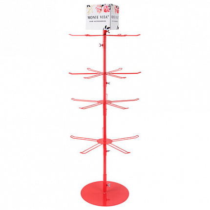 Стойка-вертушка настольная MONTE VITA, 108х44см, 4 ряда, 22 крючка, 507506